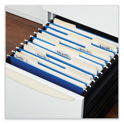 Universal® Deluxe Bright Color Hanging File Folders, Letter Size, 1/5-Cut Tabs, Blue, 25/Box Flipcost Flipcost