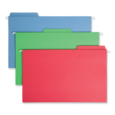 Smead FasTab Legal Hanging Folders, Legal Size, 1/3-Cut Tabs, Assorted Colors, 18/Box Flipcost Flipcost