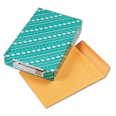 Quality Park™ Redi-Seal Catalog Envelope, #10 1/2, Cheese Blade Flap, Redi-Seal Adhesive Closure, 9 x 12, Brown Kraft, 100/Box Flipcost Flipcost