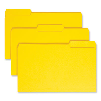 Smead™Color-coded legal file folders: Assorted, Legal Size, 0.75" Expansion, Yellow, 100/Box Flipcost Flipcost