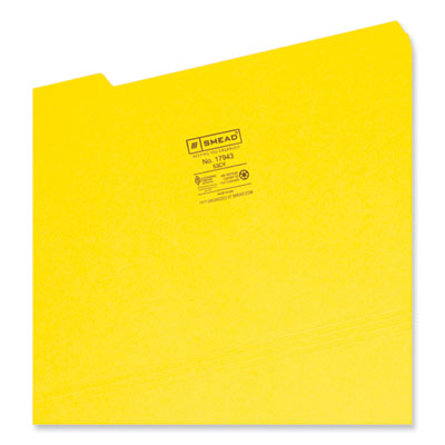 Smead™Color-coded legal file folders: Assorted, Legal Size, 0.75" Expansion, Yellow, 100/Box Flipcost Flipcost