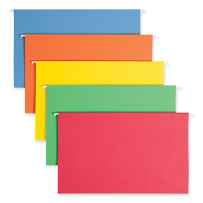 Smead™ Colored Hanging File Folders Legal, 1/5-Cut Tabs, Assorted Colors, 25/Box Flipcost Flipcost