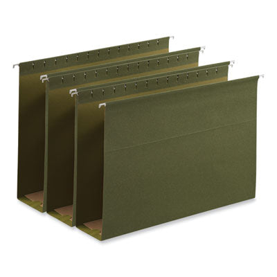 Universal® Box Bottom Hanging File Folders, 3" Capacity, Legal Size, 1/5-Cut Tabs, Standard Green, 25/Box Flipcost Flipcost