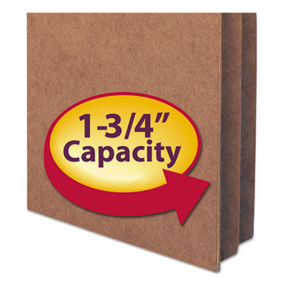 Smead™ Redrope Drop Front File Pockets, 1.75" Expansion, Letter Size, Redrope, 25/Box Flipcost Flipcost