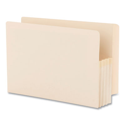 Manila End Tab File Pockets, 3.5" Expansion, Legal Size, Manila, 25/Box Flipcost Flipcost