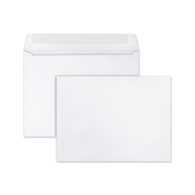 Open-Side Booklet Envelope Gummed Closure, #10 1/2, Cheese Blade Flap, 9 x 12, White, 250/Box Flipcost Flipcost