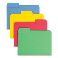 Smead™ SuperTab Colored File Folders, 1/3-Cut Tabs: Assorted, Letter Size, 0.75" Expansion, 14-pt Stock, Assorted Colors, 50/Box Flipcost Flipcost