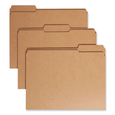 Smead™ Durable Heavyweight Kraft File Folder, 1/3-Cut Tabs: Assorted, Letter Size, 0.75" Expansion, 11-pt Kraft, Brown, 100/Box Flipcost Flipcost