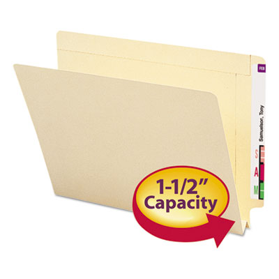 Smead™ Heavyweight Manila End Tab Expansion Folders, Straight Tabs, Letter Size, 1.5" Expansion, 50/Box Flipcost Flipcost