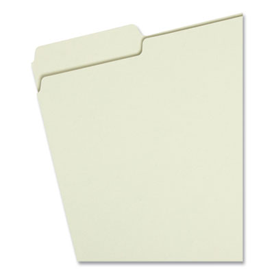 Smead™ Expanding Recycled Heavy Pressboard Folders, 1/3-Cut Tabs: Assorted, Letter Size, 1" Expansion, Gray-Green, 25/Box Flipcost Flipcost