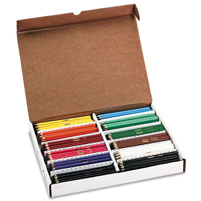 Prang® Colored Pencil Set Master Pack, 3.3 mm, 2B, Assorted Lead and Barrel Colors, 288/Box Flipcost Flipcost