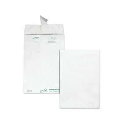 Survivor® Lightweight Tyvek catalog mailers, #6 1/2, Square Flap, Redi-Strip Adhesive Closure, 6 x 9, White, 100/Box Flipcost Flipcost