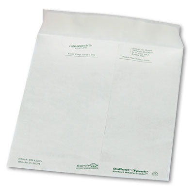 Survivor® Lightweight Tyvek catalog mailers, #6 1/2, Square Flap, Redi-Strip Adhesive Closure, 6 x 9, White, 100/Box Flipcost Flipcost