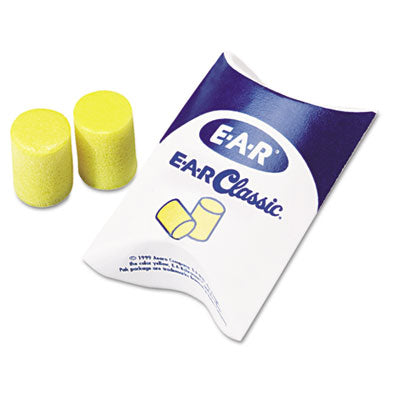 3M™ E-A-R Earplugs for hearing protection, Pillow Paks, Cordless, PVC Foam, Yellow, 200 Pairs/Box Flipcost Flipcost