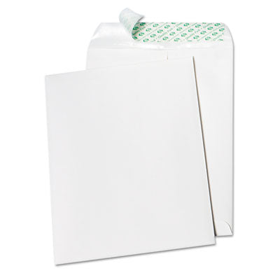 Quality Park™ Tech-No-Tear Catalog Envelope, Paper Exterior, #10 1/2, Cheese Blade Flap, Self-Adhesive Closure, 9 x 12, White, 100/Box Flipcost Flipcost