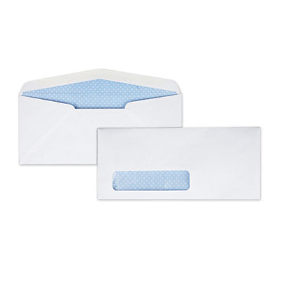 Quality Park™ Security Tint Window Envelope, #10, Bankers Flap, Gummed Closure, 4.13 x 9.5, White, 500/Box Flipcost Flipcost