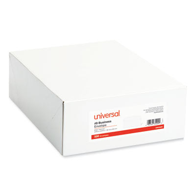 Universal® Open-Side Business Envelope, #9, Square Flap, Gummed Closure, 3.88 x 8.88, White, 500/Box Flipcost Flipcost