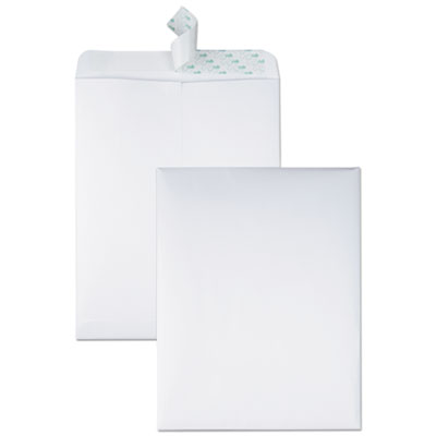 Quality Park™ Redi-Strip Catalog Envelope, #13 1/2, Cheese Blade Flap, Redi-Strip Adhesive Closure, 10 x 13, White, 100/Box Flipcost Flipcost