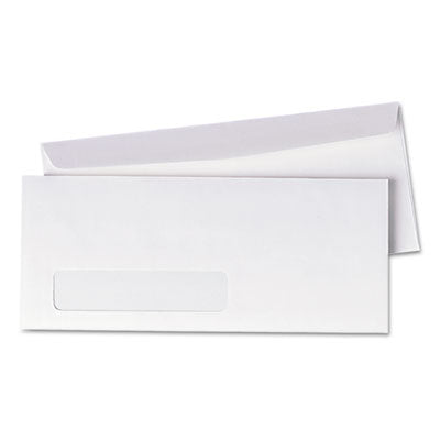 Quality Park™ Invoice-Format Address-Window Envelope, #10, Commercial Flap, Gummed Closure, 4.13 x 9.5, White, 500/Box Flipcost Flipcost