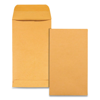 Quality Park™ Kraft Coin and Small Parts Envelope, 28 lb Bond Weight Kraft, #5 1/2, Square Flap, Gummed Closure, 3.13 x 5.5, Brown, 500/Box Flipcost Flipcost