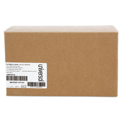 Universal® Dot Matrix Printer Labels White, 2.94 x 5, 3,000/Box Flipcost Flipcost