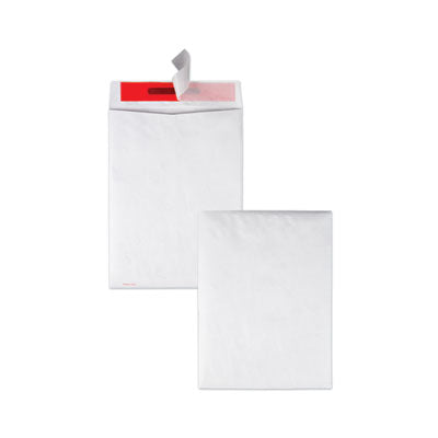 Tamper-Indicating Tyvek Mailers, #10 1/2, Flip-Stik Flap, Redi-Strip Adhesive Closure, 9 x 12, White, 100/Box Flipcost Flipcost