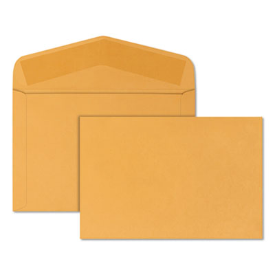 Open-Side Booklet Envelope Gummed Closure, #15, Hub Flap, 10 x 15, Brown Kraft, 100/Box Flipcost Flipcost