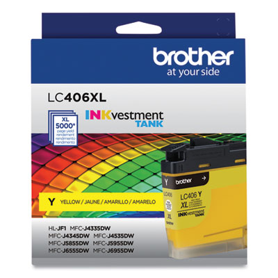 Brother LC406XLYS Yellow Ink INKvestment High-Yield Ink, 5,000 Page-Yield Flipcost Flipcost