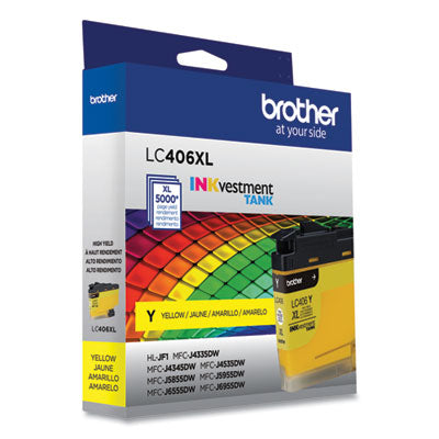 Brother LC406XLYS Yellow Ink INKvestment High-Yield Ink, 5,000 Page-Yield Flipcost Flipcost