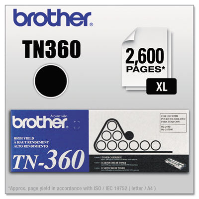 Brother TN360 High-Yield Toner, 2,600 Page-Yield, Black Flipcost Flipcost