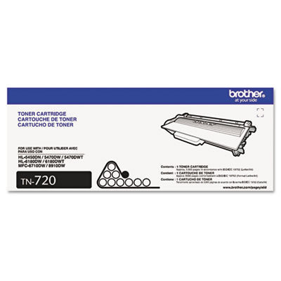 Brother TN720 Toner, 3,000 Page-Yield, Black Flipcost Flipcost