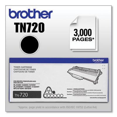 Brother TN720 Toner, 3,000 Page-Yield, Black Flipcost Flipcost