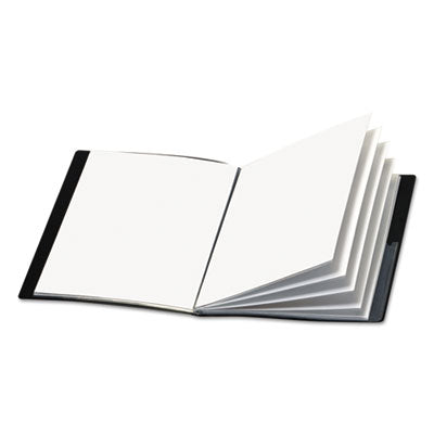 Cardinal® Custom cover display book with Custom Cover Pocket, 24 Letter-Size Sleeves, Black Flipcost Flipcost