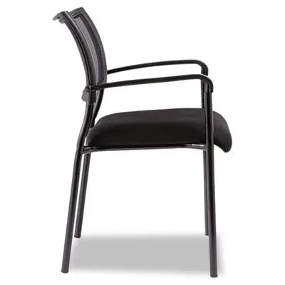 ALERA Alera Eikon Series Stacking Mesh Guest Chair, 20.86" x 24.01" x 33.07", Black Seat, Black Back, Black Base, 2/Carton Flipcost Flipcost