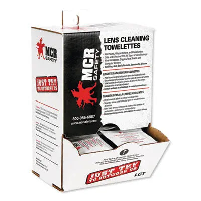 MCR SAFETY Lens Cleaning Towelettes, 100/Box, 10 Box/Carton Flipcost Flipcost