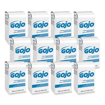 GO-JO INDUSTRIES Premium Lotion Soap, Waterfall, 800 mL Bag-in-Box Refill, 12/Carton Flipcost Flipcost