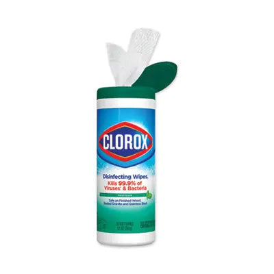 CLOROX SALES CO. Disinfecting Wipes, 1-Ply, 7 x 8, Fresh Scent, White, 35/Canister, 12 Canisters/Carton Flipcost Flipcost