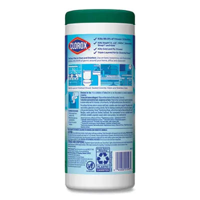 CLOROX SALES CO. Disinfecting Wipes, 1-Ply, 7 x 8, Fresh Scent, White, 35/Canister, 12 Canisters/Carton Flipcost Flipcost
