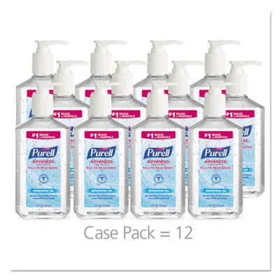 GO-JO INDUSTRIES Advanced Hand Sanitizer Refreshing Gel, 12 oz Pump Bottle, Clean Scent, 12/Carton Flipcost Flipcost