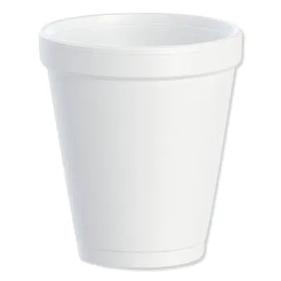 DART Foam Drink Cups, 8 oz, White, 25/Bag, 40 Bags/Carton Flipcost Flipcost