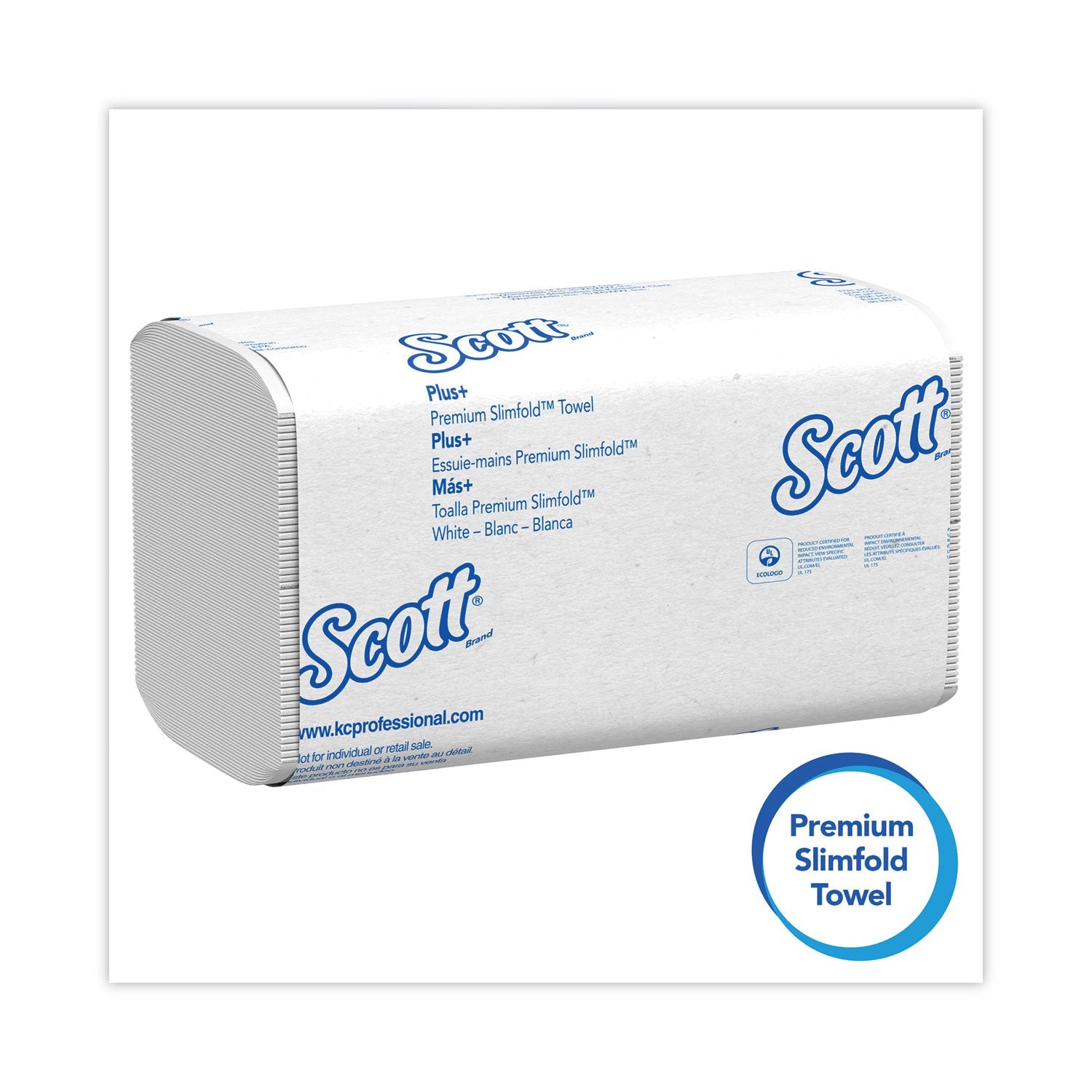 Scott® Slimfold Towels, 1-Ply, 7.5 x 11.6, White, 90/Pack, 24 Packs/Carton