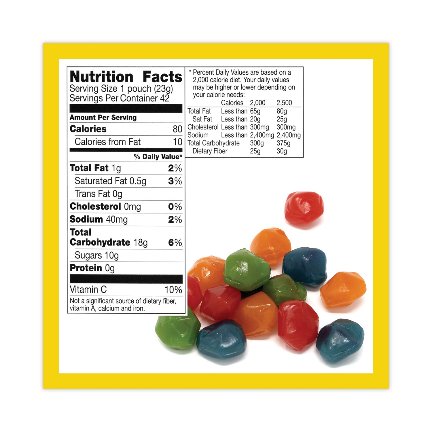 Betty Crocker™ Fruit Gushers Fruit Snacks, Strawberry and Tropical Fruit Flavors, 0.8 oz, 42 Pouches/Carton