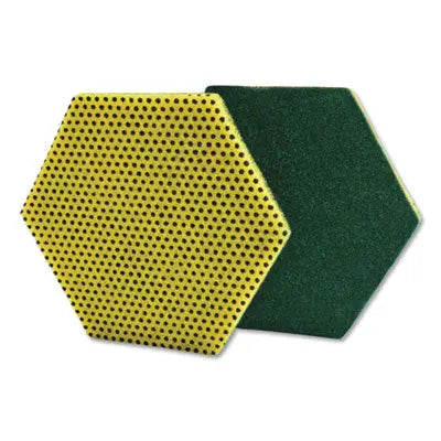 Scotch-Brite™ Dual Purpose Scour Pad, 5 x 5, Green/Yellow, 15/Carton Flipcost Flipcost