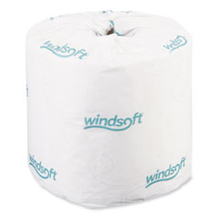 Windsoft® Bath Tissue, Septic Safe, Individually Wrapped Rolls, 2-Ply, White, 400 Sheets/Roll, 24 Rolls/Carton Flipcost Flipcost