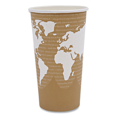 World Art Renewable and Compostable Hot Cups, 20 oz, 50/Pack, 20 Packs/Carton Flipcost Flipcost