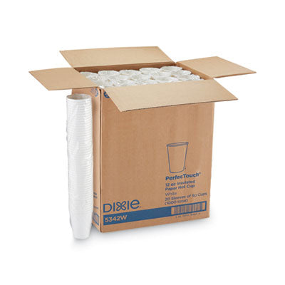 PerfecTouch Hot/Cold Cups, 12 oz, White, 50/Bag, 20 Bags/Carton Flipcost Flipcost