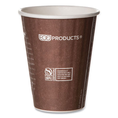 World Art Renewable and Compostable Insulated Hot Cups, PLA, 8 oz, 40/Pack, 20 Packs/Carton Flipcost Flipcost