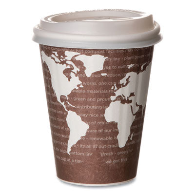 World Art Renewable and Compostable Insulated Hot Cups, PLA, 8 oz, 40/Pack, 20 Packs/Carton Flipcost Flipcost