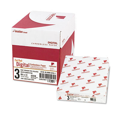 Fast Pack Carbonless 3-Part Paper, 8.5 x 11, White/Canary/Pink, 500 Sheets/Ream, 5 Reams/Carton Flipcost Flipcost