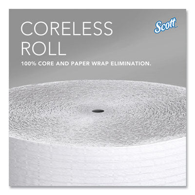 Scott® Coreless JRT Toilet Paper, Septic Safe, 1-Ply, White, 3.75 x 2,300 ft, 12 Rolls/Carton Flipcost Flipcost